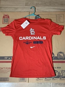 St. Louis Cardinals The Lou Shirt Men's Small Short Sleeve Nike Dri-Fit NWT - Picture 1 of 5