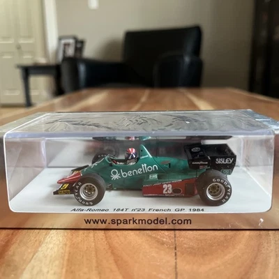 Spark: S1712 Alfa Romeo 184T n23 Gran Premio de Francia 1984 Eddie Cheever 1:43 Foto 1 de 4