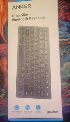 Anker: Teclado Bluetooth ultra delgado - Compatible con Apple y Android - Negro Foto 1 de 2