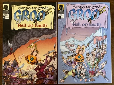 Groo: Hell on Earth #1, 3 cómics 2007 - Dark Horse Comics - Sergio Aragones Foto 1 de 4