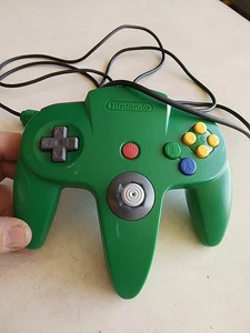 Mando Nintendo 64 N64 Oficial OEM Verde - Probado - Imagen 1 de 2