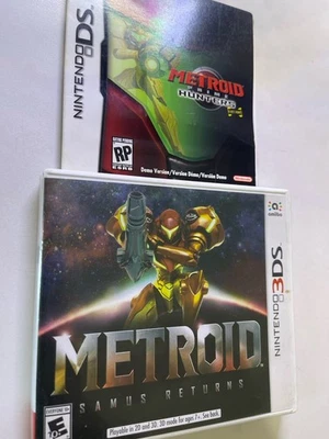 Metroid: Samus Returns (Nintendo 3DS) + Metroid Prime Hunters First Hunt Demo ‼️ - Image 1 of 4