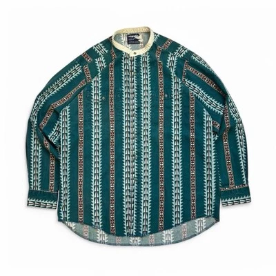 Men’s Vintage Wrangler Aztec Western Patterned Shirt XL - Image 1 of 4