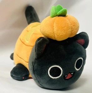Aphmau Meemeows Litter 1 Pumpkin Cat 6” Plush Stuffed Animal Toy Halloween - Picture 1 of 7