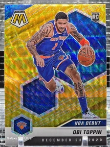 2020-21 Panini Mosaic - NBA Debut Obi Toppin RC #273 Gold Wave Mosaic Prizm - Bild 1 von 3