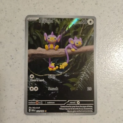 Full Art Aipom 211/182 Sv04: Paradox Rift Holo, NM, Pack Fresh - Image 1 of 4