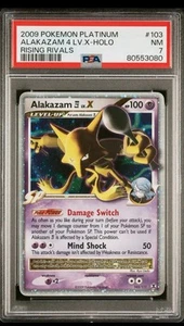 Alakazam Lv.X PSA 7 103/111 Rising Rivals Holo Pokémon - Bild 1 von 2