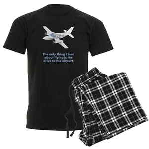 CafePress Airplane Fear Men's Dark Pajamas Men's Dark PJ S (541976325) - Picture 1 of 79
