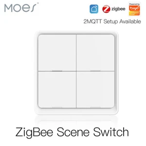 MOES Tuya ZigBee Wireless 12 Scene Smart Switch Push Button APP Remote Control - Picture 1 of 22