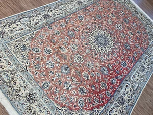 256614-Wunderschöner Original Persischer Nain 9La,298x195 cm²,Carpet,Rug,Tappeto - Bild 1 von 15