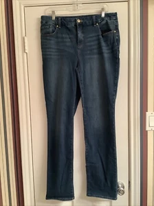 Chico's Jeans Damen 2R Blau So Slimming Girlfriend Straight Leg Medium Wash - Bild 1 von 7