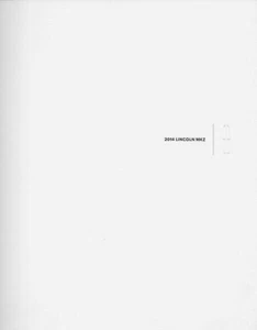 2014 LINCOLN MKZ sales brochure catalog US 14 HYBRID Premiere Select - Picture 1 of 1