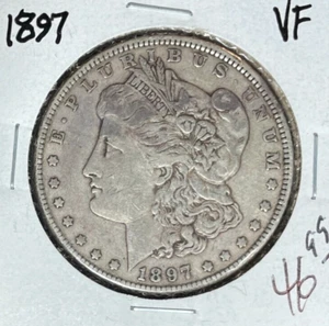 DÓLAR DE PLATA MORGAN 1897 ~ EN MUY BUEN ESTADO ~ MONEDA BONITA~ - Imagen 1 de 2