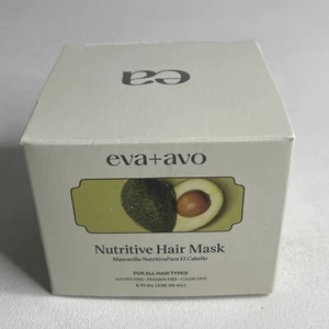 Eva + Avo Nutritive Hair Mask with Avocado Oil, 8 fl. oz  New Sealed - Picture 1 of 7