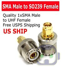 Sma Male Plug to Uhf Pl259 So239 Female Rf Connector Adapter Cable