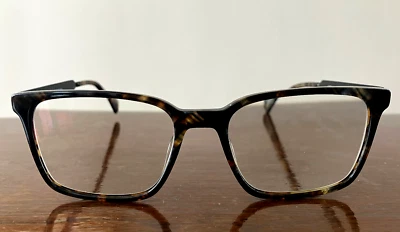 Anteojos John Varvatos VJVC004 Marrón Oscuro Habana Marco Cuadrado 53-18-145 EE. UU. Foto 1 de 4