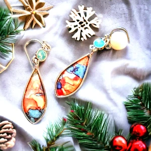 Multicolor Southwest Stone Earrings Teen Office School Night out Casual JY-08er* - Picture 1 of 7