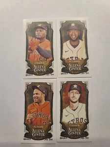 2024 Allen & Ginter Mini Lot 4 Houston Astros (Alvarez, Tucker, Altuve, Valdez) - Bild 1 von 2