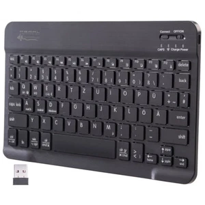 Kompakte Multi-Device-Akku-Funktastatur mit Bluetooth, Scissor, QWERTZ - Bild 1 von 6
