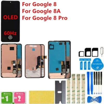 For Google Pixel 8  8A  8 Pro OLED Lcd Display Touch Screen Digitizer Assembly - Image 1 of 4