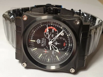 Reloj cronógrafo Royal London vintage nunca usado como nuevo en pulsera 43 mm Foto 1 de 4