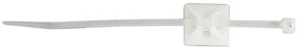 100 x White Self Adhesive Cable Tie Base  7x28x28mm  ties up to 5mm wide  F054BA - Picture 1 of 1