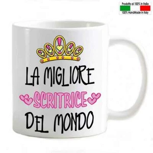 Tazza Mug personalizzabile Scrittrice migliore del mondo Corona di Cuori - Imagen 1 de 1