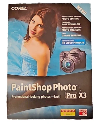 Corel Paintshop Photo Pro X3 for PC Windows 2009 Educational Edition WITH KEY - Image 1 of 3