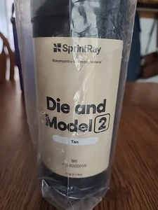 SprintRay Die and Model 2 Tan Resin for DLP 3d Printing 1-2.2lbs Bottle - Photo 1/4