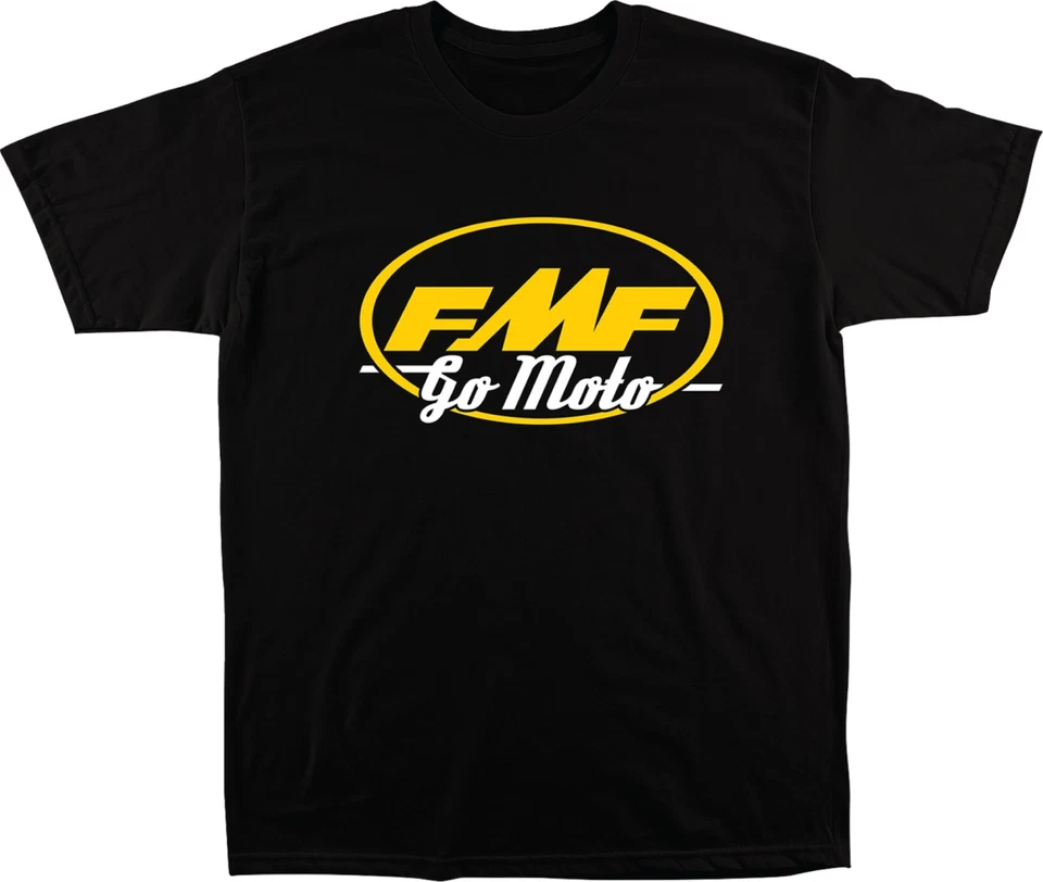 FMF Go Moto Mens Short Sleeve T-Shirt Black - Image 1 of 1