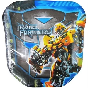 Transformers 2 Revenge of the Fallen Shaped Dessert Plate 8 Per Package - Picture 1 of 1