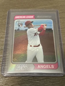 2023 Topps Heritage High Chrome Rookie Zach Neto RC /274 - Foto 1 di 4