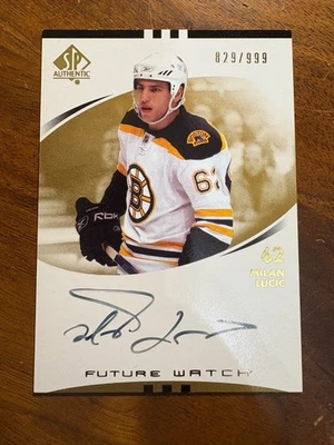 2007-08 SP Authentic - Autographed Future Watch Milan Lucic #829 /999 (AU, RC) - Image 1 of 2