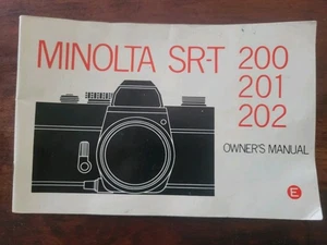 Vintage Minolta 1975 SRT 200 201 202 Instruction Booklet Manual - Picture 1 of 6
