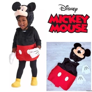 Costume Halloween Disney Topolino imbottito vestito cosplay cappello guanti vestito - Foto 1 di 6