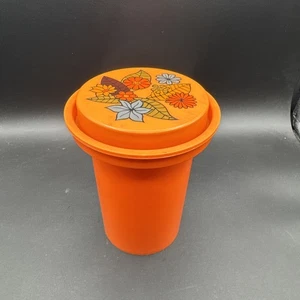 Vintage (1970's) Rubbermaid Nesting, Orange, Canister 7" - Picture 1 of 10