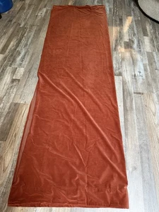 Suede-Like Fabric Curtain Panels (2) Paprika Rust Brown Color 98" x 60" Set Of 2 - Picture 1 of 7