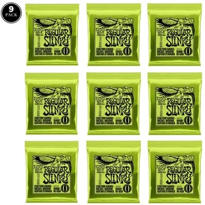 2221 Ernie Ball Regular Slinky Nickel Wound 10-46 Electric Guitar Strings 9 SETS - Picture 1 of 8