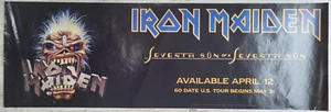 Vintage 1988 IRON MAIDEN SEVENTH SON CAPITOL RECORDS PROMOTIONAL Poster - Picture 1 of 8