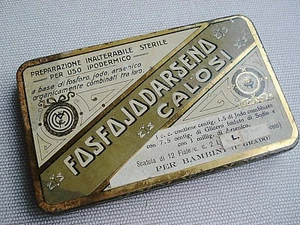 PHOSPHO IODARSENE CALOSI PHARMACY ANTIQUE BOX IN. 900 REFREDI FLORENCE PRODUCTS - Picture 1 of 8