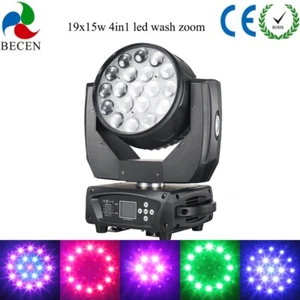 Nuova Versione 19x15w RGBW 4in1 Led Lavaggio ZOOM Testa Movimento Luce Palco dj - Foto 1 di 6