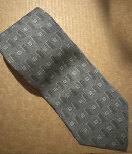 Stafford Silk Tie Relaxed Men's Made n Italy Squares Rectangle Greenish 4"W 58"L - Picture 1 of 16