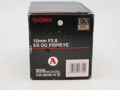 Sigma 10mm f/2.8 EX DC HSM Fisheye Lens for Nikon DX Digital Cameras - Image 1 of 4