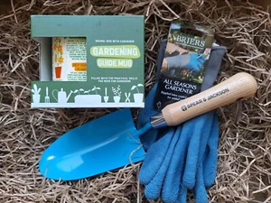 Gardening Hamper Gift Set Mug, Spear Jackson Trowel, Gloves Birthday Fathers Day - Bild 1 von 2