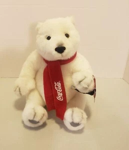 COCA COLA EISBÄR PLÜSCHTIER KUSCHELTIER 10 ZOLL MINI COKE VINTAGE VON COCA COLA - Bild 1 von 8