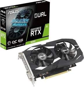 Asus NVIDIA DUAL-RTX3050-6G GeForce RTX 3050 Graphic Card - 6 GB GDDR6 - Picture 1 of 4