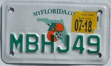Florida 2018 USA Motorrad Biker Nummernschild - Motorcycle License Plate