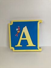 Vintage Sesame Street Alphabet Board Book Interlocking “A” Book