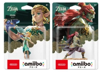 Tears of the Kingdom The Legend of Zelda Nintendo amiibo ZELDA/GANONDORF set PSL Foto 1 de 4