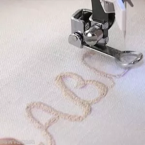 Low Shank Presser Embroidery Darning Foot Metal Fits Singer, Brother, Kenmore + - Picture 1 of 2